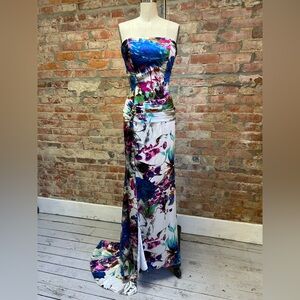 Studio 17 Multicolor Strapless Dress